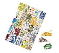 Puzzle 3D de Papel,Desarrollo de Habilidades Motoras Finas Educativo - 3D de 25 Animales - para Niños Niñas Adolescentes Aula Escuela Dormitorio Estudio
