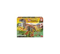 Puzzle 3D - EDUCA - Velociraptor - Dibujos Animados y Comics - Menos de 100 piezas - Naranja