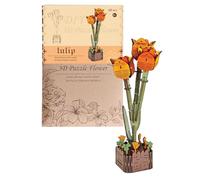 Puzzle 3D Flor,Kit de construcción floral | Rompecabezas de piezas | Niños Decoración Interior Ocio Creativo Relajación Escaparate Mesa Central