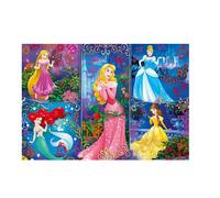 Puzzle 3d infantil / clementoni / princess con 104 piezas y gafas 3d i