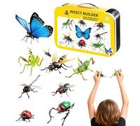Puzzle 3D - Juego de figuras de montaje con ranuras, juguetes educativos | Modelos de animales de insectos para el aprendizaje temprano, decoración creativa para el hogar, el salón y el estante