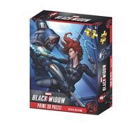 Puzzle lenticular prime 3d marvel black widow y taskmaster 200 piezas