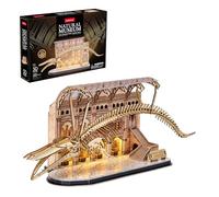 Puzzle 3D Madera Ballena Azul Museo LED | Puzzles 3D Esqueleto Dinosaurio para Montar con Luz | Puzzle 3D Niños Y Adultos | Maquetas Madera Kit DIY Decorativo con 222 Piezas | Tamaño XL