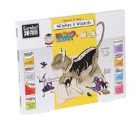 Puzzle 3D Madera - Descubre Todo sobre Brujas & Magos - Modelo Educativo - Montaje sin Pegamento - A Partir de 8 años