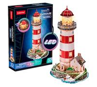 Puzzle 3D - Maqueta Faro Led | Maquetas para Construir Adultos y Niños | Maquetas para Montar | Manualidades Adultos | Puzzle 3D Niños | 72 Piezas