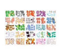 Puzzle 3D Niños, 25 Piezas Juego Educativo Creativo DIY de Papel - Puzzle Educativo y Docente de Papel - Para Manualidades, Regalos para Cumpleaños, Rellenadores Navideños, Familia, Clase, Escuela