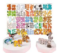 Puzzle 3D para construir, diversión interactiva entre padres e hijos | figuras de animales 3D para escuela, habitación, aprendizaje, niñas, niños, adolescentes