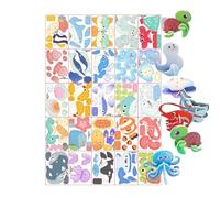 Puzzle 3D para Niños | Juego Educativo Interactivo para Padres e Hijos - 3D de 25 Animales | para Niñas Niños Estudiantes Aula Escuela Habitación Estudio