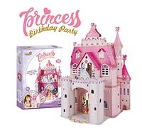 Puzzle 3D Princess Birthday Party - Casa De Muñecas para Niñas Infantil, Puzzles 3D Casas De Muñecas para Niñas, 95 Piezas, 524 Pegatinas de Cristal, 5 Años O Más