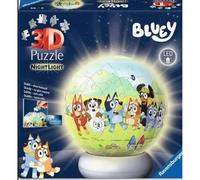 Ravensburger Puzzle 3D Bola Lámpara Nocturna Bluey – 74 piezas – 6 años o más