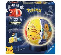 Ravensburger - Puzzle 3D Niños Lampara De Noche De Pokemon Led | Puzzles 3D para Niños De 6 Años O Más | Maquetas para Montar De 74 Piezas | Regalo Niño 6 Años O Más