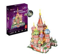 Puzzle 3D - San Basilio LED | Puzzle 3D Regalo Niños 8 Años | Puzzle 3D Adultos Y Puzzle 3D Niños | Maquetas para Montar Niños | Maquetas para Construir Adultos | Puzzles 3D | 224 Piezas