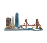 Puzzle 3D - San Francisco LED Cityline | Puzzle 3D Regalo Niños 8 Años | Puzzle 3D Adultos Y Puzzle 3D Niños | Maquetas para Montar Niños | Maquetas para Construir Adultos | Puzzles 3D | 90 Piezas