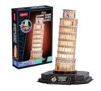Puzzle 3D - Torre de Pisa Led | Puzzle 3D Regalo Niño 8 Años | Puzzles 3D Adultos Y Puzzles 3D Niños | Maquetas para Montar Niños | Maquetas para Construir Adultos | 42 Piezas