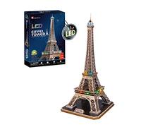 Puzzle 3D - Torre Eiffel Led | Puzzle 3D Regalo Niños 8 Años | Puzzles 3D | Maquetas para Montar Niños | Maquetas para Construir Adultos | 84 Piezas