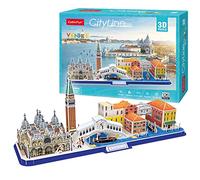 Puzzle 3D - Venecia Cityline | Puzzle 3D Regalo Niño 8 Años | Puzzle 3D Adultos Y Puzzle 3D Niños | Maquetas para Montar Niños | Maquetas para Construir Adultos | Puzzles 3D