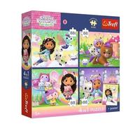 Puzzle 4 en 1 Premium Plus 4 x 88 Piezas Gabby's Dollhouse