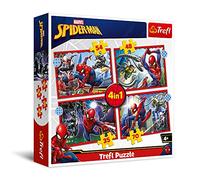 Puzzle 4 en 1, Spiderman (Rompecabezas Infantil)