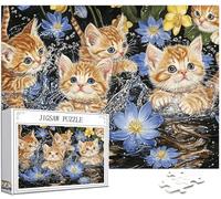 Puzzle 4000 Piezas Adultos, Animal Puzzle Gato Patrón Diseño, 141x87cm Gran Formato HD Color Jigsaw Adultos, DIY Artesanía Embalaje de Caja de Regalo, Home Room Wall Decor Regalo Mujer Hombre,Model269