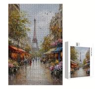 Puzzle 4000 Piezas Adultos París & Calle, Rompecabezas con Letras Traseras y Póster, Pasatiempo Antiestrés, Decoración de Pared, Regalo Decorar Mujer Hombre, 147x105cm (14 Años +) P3#866