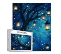 Puzzle 4000 Piezas Adultos, Puzzle Árbol Rompecabezas Adultos Obra de Arte de Juego Lámpara Rompecabezas de Piso de Impresión de Alta Definición Multicolor, Juego De Manos Decoración Familiar S-909