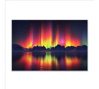 Puzzle 4000 Piezas Adultos Puzzle Aurora Paisaje Rompecabezas Adultos XXL 140 x 87cm, Impossible Rompecabezas, Jigsaw Arte Juego Educa Familiar Aliviar El Estrés, Regalos para Hombres y Mujeres Q-2