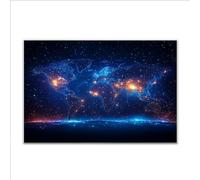 Puzzle 4000 Piezas Adultos Puzzle Fantasía Mapa del mundo Rompecabezas Adultos XXL 140 x 87cm, Impossible Rompecabezas, Madera Jigsaw Arte Juego Educa Familiar Aliviar El Estrés, Regalos de Pascua R-6