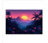 Puzzle 4000 Piezas Adultos Puzzle Paisaje Atardecer Rompecabezas Adultos XXL 140 x 87cm, Impossible Rompecabezas, Madera Jigsaw Arte Juego Educa Familiar Aliviar El Estrés, Regalos de Pascua E-6