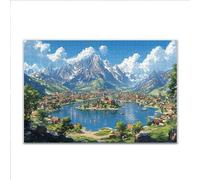Puzzle 4000 Piezas Adultos Puzzle Paisaje montañas Rompecabezas Adultos XXL 140 x 87cm, Impossible Rompecabezas, Jigsaw Arte Juego Educa Familiar Aliviar El Estrés, Regalos para Hombres y Mujeres D-1