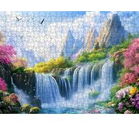 Puzzle 4000 Piezas Adultos, Rompecabezas de Madera 141 x 87 cm Gran Detalle y Colores Vivos - Un Desafío Divertido para Familia y Amigos, Actividad Creativa y Regalo Educativo, Paisaje Caer-2 f0-510