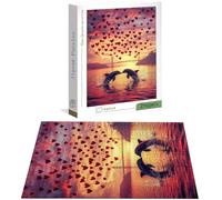 Puzzle 4000 Piezas Amar, Puzzle Delfín con Caja para Adultos, 141x87 cm, DIY 4000 Piezas Rompecabezas Madera para Adultos, Rompecabezas Desafiante para Decoracion Hogar y Pared, Regalo Mujer H-5950
