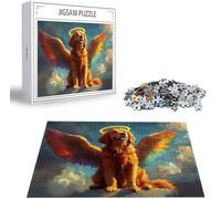 Puzzle 4000 Piezas Ángel Rompecabezas para Adultos, un Rompecabezas Desafiante, Juegos de Puzzle para Toda la Familia, Letras en la Parte Posterior, Decoración del Hogar, Regalos Navidad Perro B-340