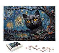 Puzzle 4000 Piezas Animal para Adultos, Puzzle Noche Estrellada de Madera con Caja Regalo para Adultos, Rompecabezas Desafiante para Toda la Familia, Rompecabezas para Regalo Mujer/Hombre, -7009