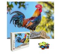 Puzzle 4000 Piezas Animal, Rompecabezas Adultos, Puzzle de Madera Piezas Encajan Perfectamente, Letras en la Parte Posterior, Gallo Puzzles Adulto Compact Box, Regalo Mujer 141.5 x 87.5 cm 8p-110