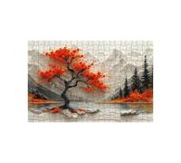 Puzzle 4000 Piezas Árbol Puzzle 4000 Piezas Adultos Montaña Educativo Rompecabezas Madera para Toda la Familia Junta, Puzzles para Reducir el Estrés y Primavera Cuadros Decoracion 90x140 Cm LZPT-04190