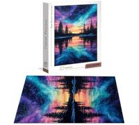 Puzzle 4000 Piezas Aurora Rompecabezas para Adultos, un Rompecabezas Desafiante, Juegos de Puzzle para Toda la Familia, Letras en la Parte Posterior, Decoración del Hogar, Regalos Paisaje B-6739