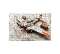 Puzzle 4000 Piezas, Avión Puzzle 4000 Piezas Madera 90x140CM con Caja de Papel de Colores y Bolsa de Malla Portátil, Rompecabezas Clásico Mapa para Primavera Decoracion Pared y Regalo Mujer LZPT-04825