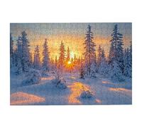 Puzzle 4000 Piezas Bosque, Puzzle Invierno, Puzzles 4000 Adultos, Rompecabezas Adultos con Caja Regalo, Rompecabezas de Madera Desafiante para Toda la Familia, Regalos Originales para Mujer -3210