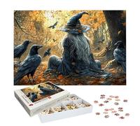 Puzzle 4000 Piezas Bruja, Puzzle Halloween con Caja para Adultos, 141.5x87.5cm, DIY 4000 Piezas Rompecabezas Madera para Adultos, Rompecabezas Desafiante para Decoracion Hogar, Regalo Mujer, -9211