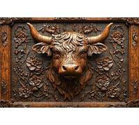 Puzzle 4000 Piezas Buey, Puzzle 4000 Piezas Adulto Paisaje, Rompecabezas de Madera para Adultos 90x140cm, Puzzles para Toda la Familia Cuadros Decoracion Salon Modernos Regalo Mujer Hombre RXPT-6001