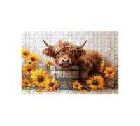 Puzzle 4000 Piezas, Buey Puzzle 4000 Piezas Madera 90x140 CM con Caja de Papel de Colores y Bolsa de Malla Portátil, Rompecabezas Clásico Flor para Primavera Decoracion Pared y Regalo Mujer LZPT-03031