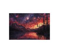 Puzzle 4000 Piezas Cielo Estrellado Puzzle 4000 Piezas Adultos Montaña Educativo Rompecabezas Madera para Toda la Familia Junta, Puzzles para Reducir el Estrés y Regalo Mujer 90x140 CM LZPT-02848