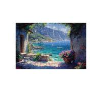 Puzzle 4000 Piezas Flor Puzzle 4000 Piezas Adultos Vista al mar Educativo Rompecabezas Madera para Toda la Familia Junta, Puzzles para Reducir el Estrés y Primavera Decoracion 90 x 140Cm LZPT-02708