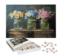 Puzzle 4000 Piezas Flor, Puzzle Flores Silvestres con Caja para Adultos, 141.5x87.5cm, 4000 Piezas Rompecabezas Madera para Adultos, Rompecabezas Desafiante para Decoracion Hogar, Regalo Mujer, -9209