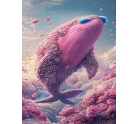 Puzzle 4000 Piezas Flores Ballena, Puzzles Adultos 141 x 87 cm, Juego Educativo, Puzzle Imposible Desafiante, Juegos Rompecabezas Adultos 4000 Piezas