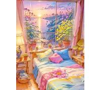 Puzzle 4000 Piezas Flores Habitación Sunrise Rompecabezas Adultos Juguetes Educativos Rompecabezas Desafiante Juegos de Puzzle para Toda la Familia Puzzles 4000 Adultos 141 x 87 cm