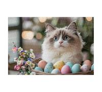 Puzzle 4000 Piezas Gato Puzzles Easter Medidas 141x87cm Rompecabezas para Adultos Entretenimiento Creativo, Divertido Clásico Rompecabezas Juguetes Educativos Decor Regalos Originales para Mujer A-27