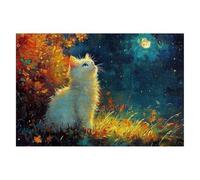 Puzzle 4000 Piezas Gato Puzzles Luna Medidas 141x87cm Rompecabezas para Adultos Entretenimiento Creativo, Divertido Clásico Rompecabezas Juguetes Educativos Decor Regalos Originales para Mujer D-56