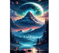Puzzle 4000 Piezas Lago Montaña Luna Rompecabezas Adultos Juguetes Educativos Rompecabezas Desafiante Juegos de Puzzle para Toda la Familia Puzzles 4000 Adultos 141 x 87 cm
