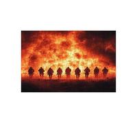 Puzzle 4000 Piezas, Llama Puzzle 4000 Piezas Madera 90 x 140 cm con Caja de Papel de Colores y Bolsa de Malla Portátil, Rompecabezas Guerra para Primavera Decoracion Pared Regalo Mujer LZPT-04971